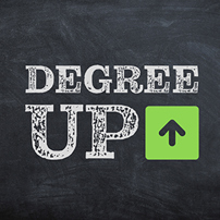 Degree Up Logo with Arrow