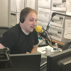 Brandon Caldwell in Sirius Studio