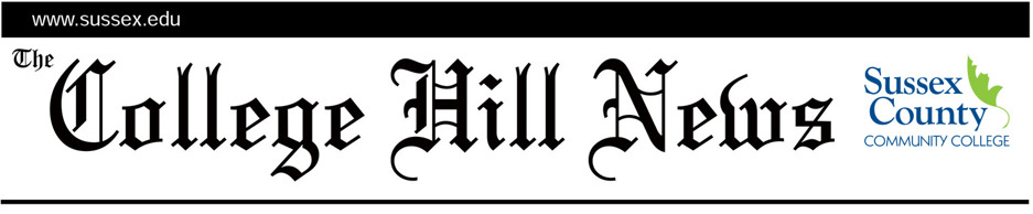 The header of a newspaper that reads "The College Hill News" along with the College logo.