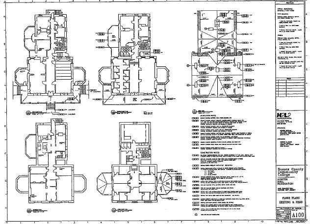 Horton Mansion Blueprints